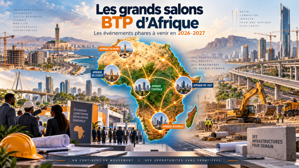 Tour d’horizon des grands événements BTP à venir en Afrique en 2026 et 2027