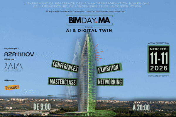 BIMDAY.MA 2026: le BIM, l&rsquo;intelligence artificielle et les jumeaux numériques à l&rsquo;honneur